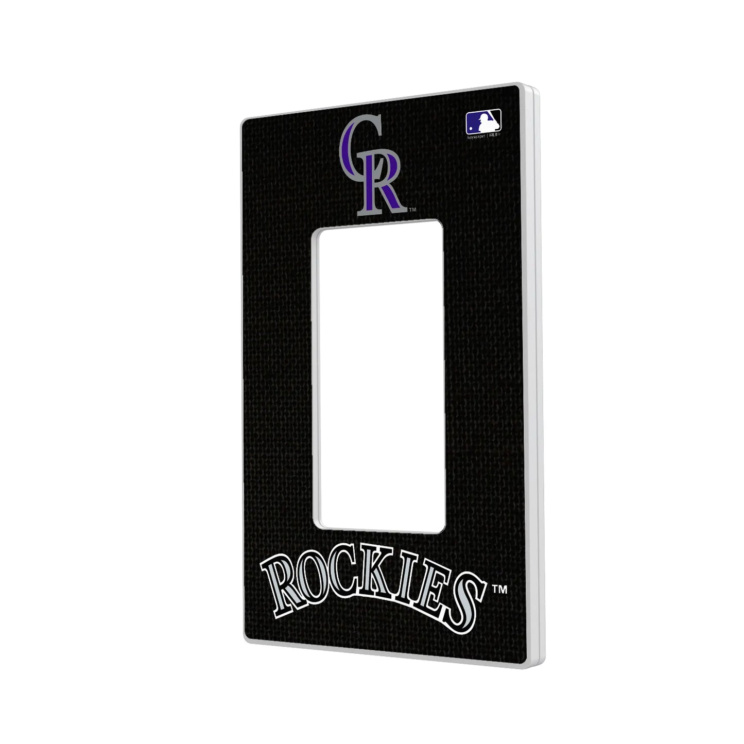 Colorado Rockies Solid Hidden-Screw Light Switch Plate