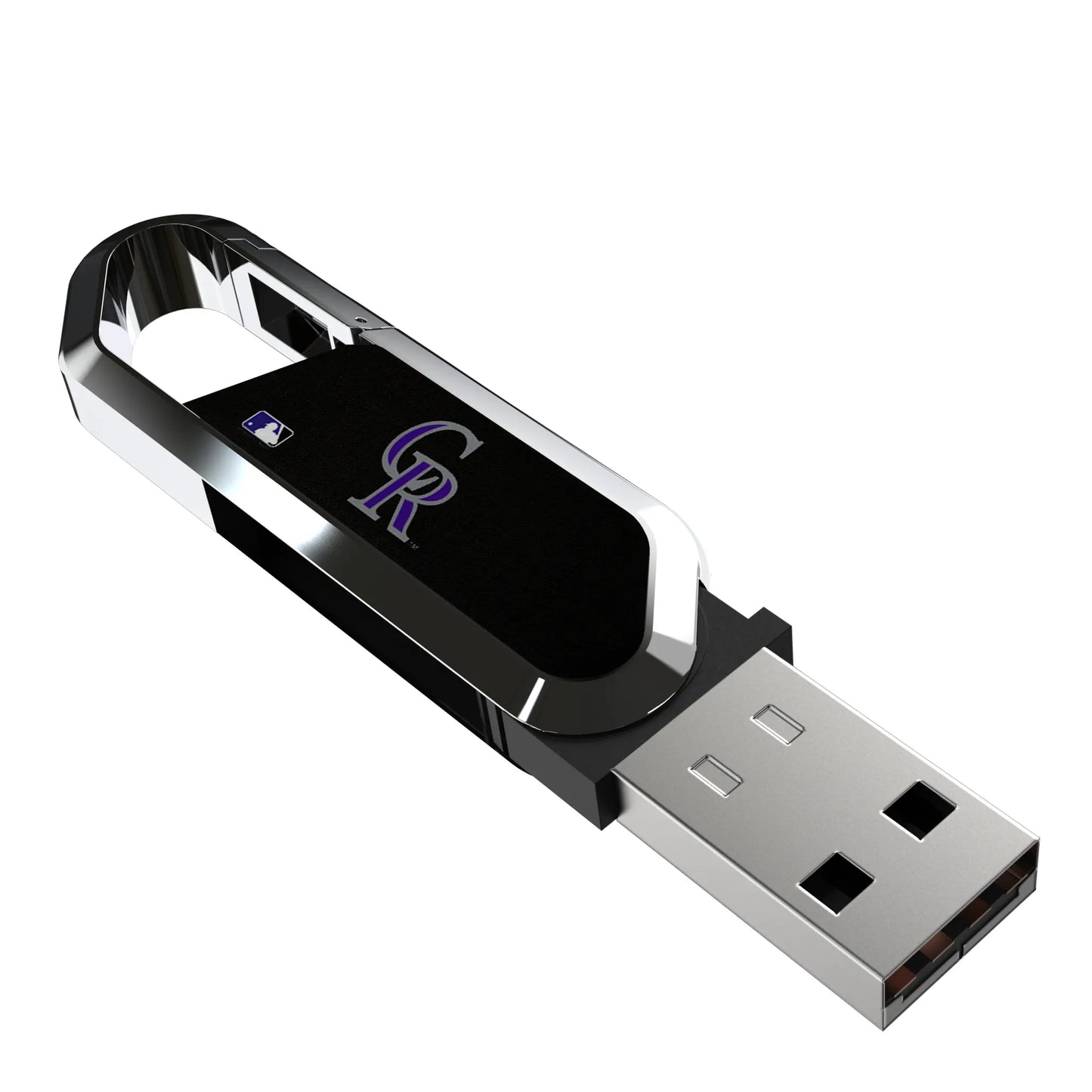 Colorado Rockies Solid USB 64GB Clip Style Flash Drive