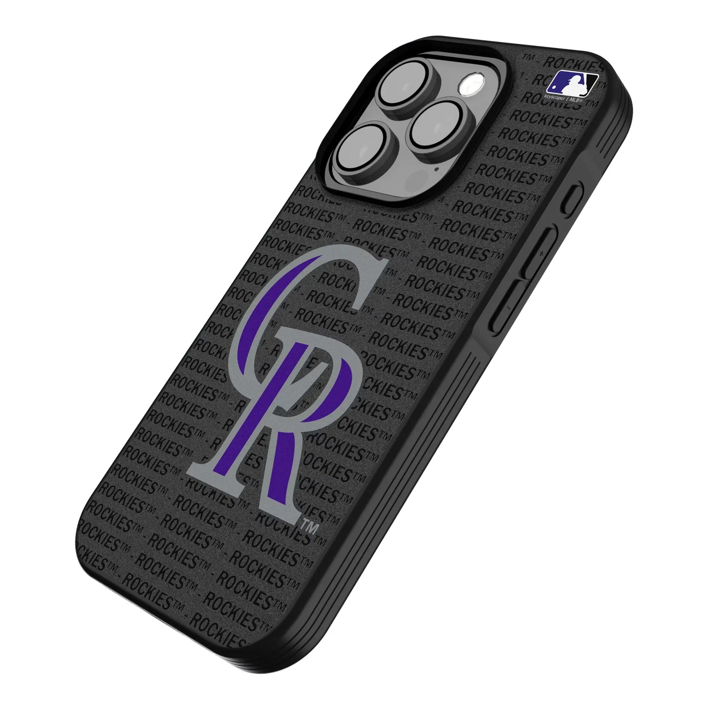 Colorado Rockies Text Backdrop Bump Phone Case for Apple iPhone