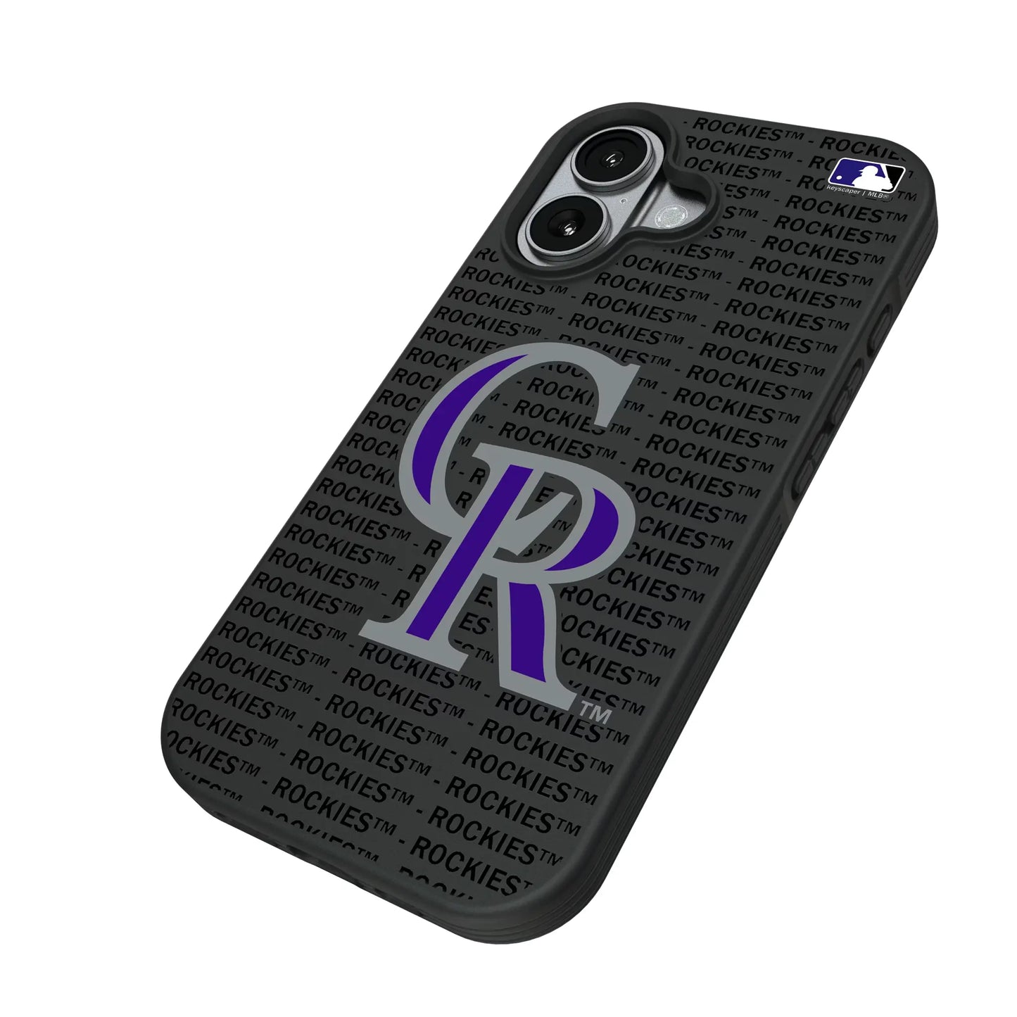 Colorado Rockies Text Backdrop Bump Phone Case for Apple iPhone