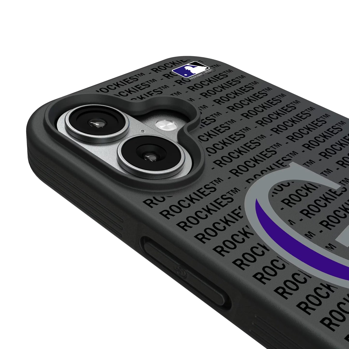 Colorado Rockies Text Backdrop Bump Phone Case for Apple iPhone
