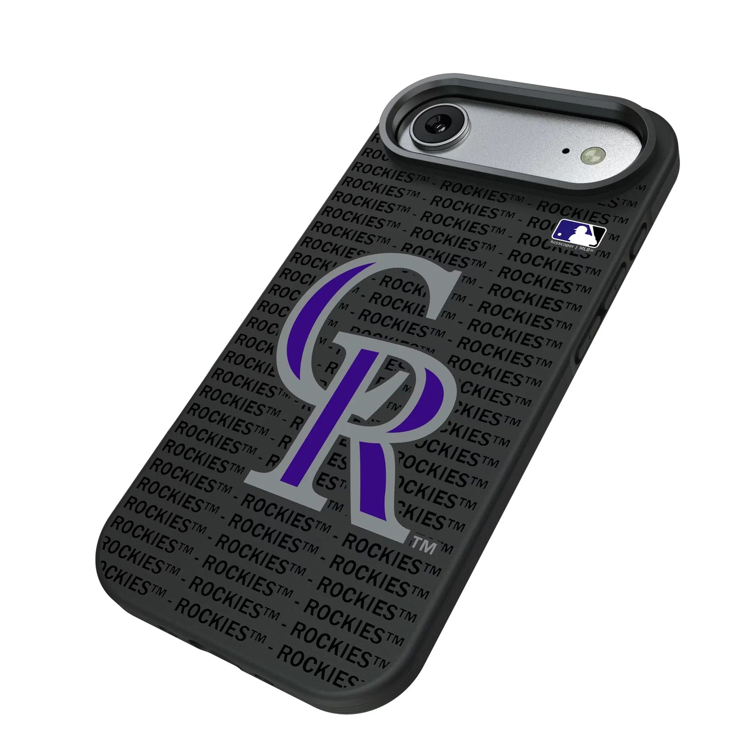 Colorado Rockies Text Backdrop Bump Phone Case for Apple iPhone