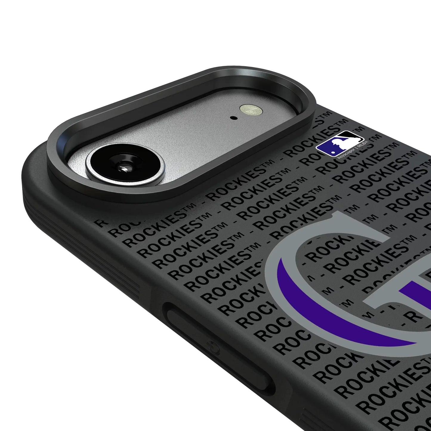 Colorado Rockies Text Backdrop Bump Phone Case for Apple iPhone