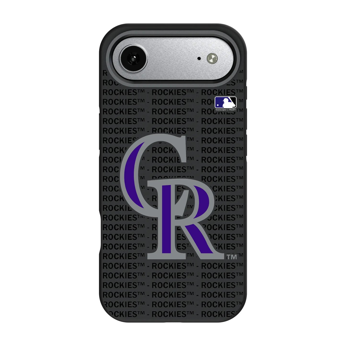 Colorado Rockies Text Backdrop Bump Phone Case for Apple iPhone