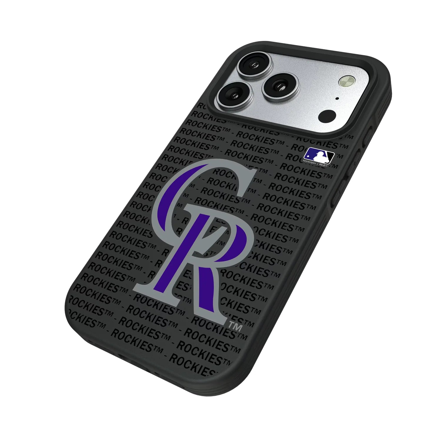 Colorado Rockies Text Backdrop Bump Phone Case for Apple iPhone