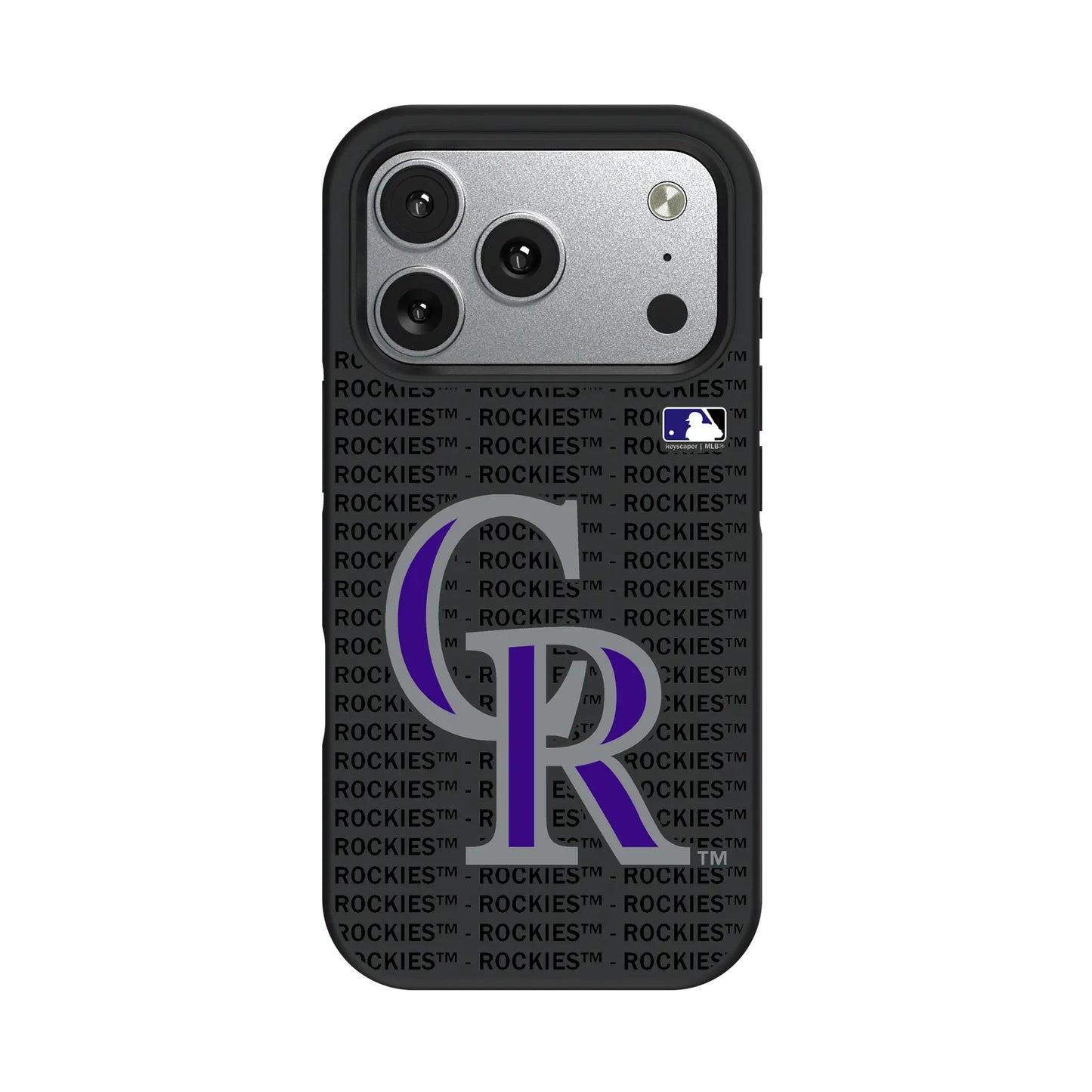 Colorado Rockies Text Backdrop Bump Phone Case for Apple iPhone