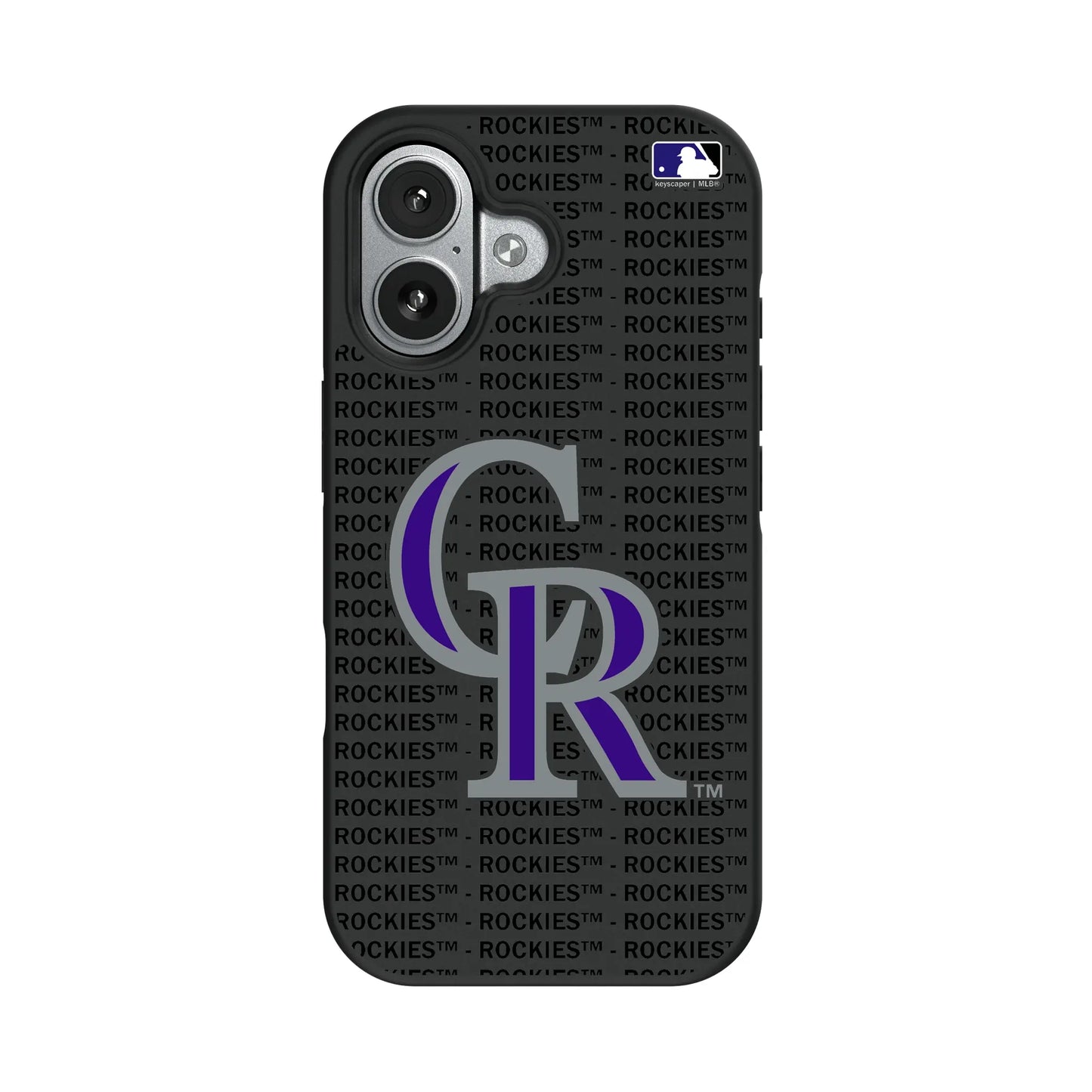 Colorado Rockies Text Backdrop Bump Phone Case for Apple iPhone