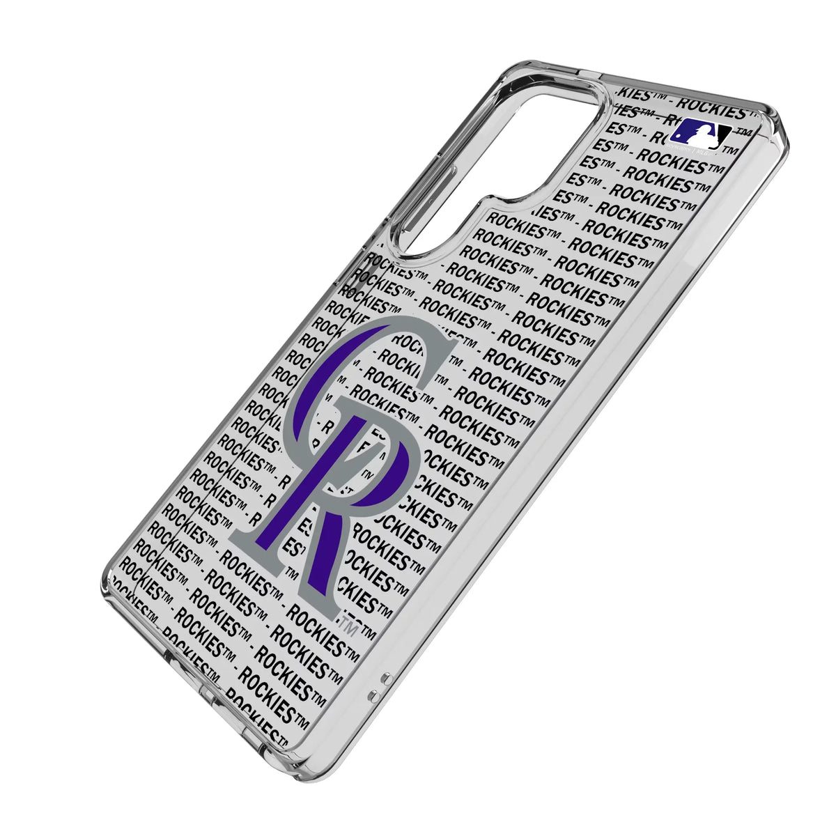 Colorado Rockies Text Backdrop Clear Phone Case for Samsung Galaxy