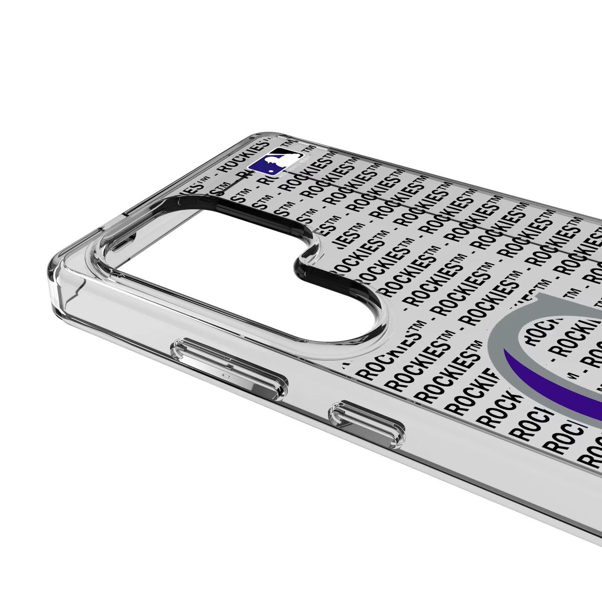 Colorado Rockies Text Backdrop Clear Phone Case for Samsung Galaxy