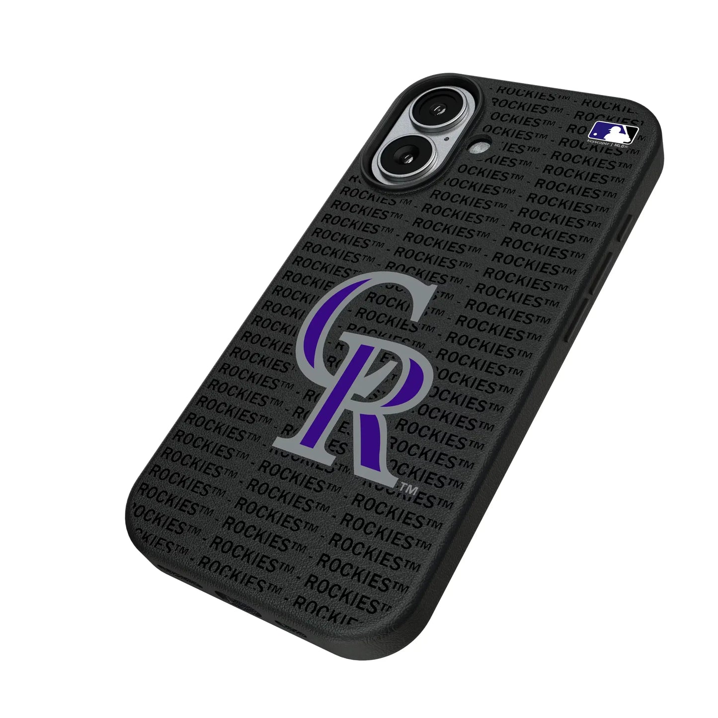 Colorado Rockies Text Backdrop MagSafe Compatible Phone Case for Apple iPhone