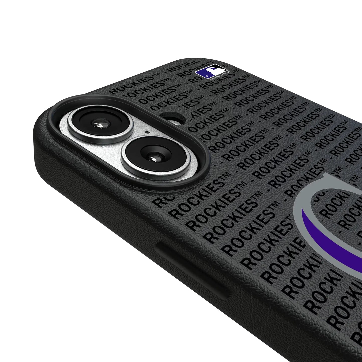 Colorado Rockies Text Backdrop MagSafe Compatible Phone Case for Apple iPhone