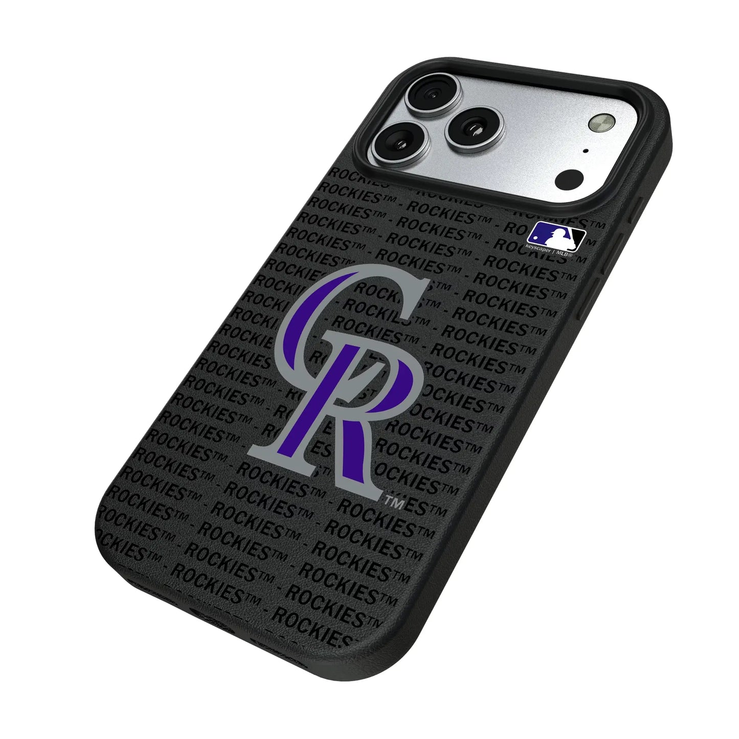 Colorado Rockies Text Backdrop MagSafe Compatible Phone Case for Apple iPhone