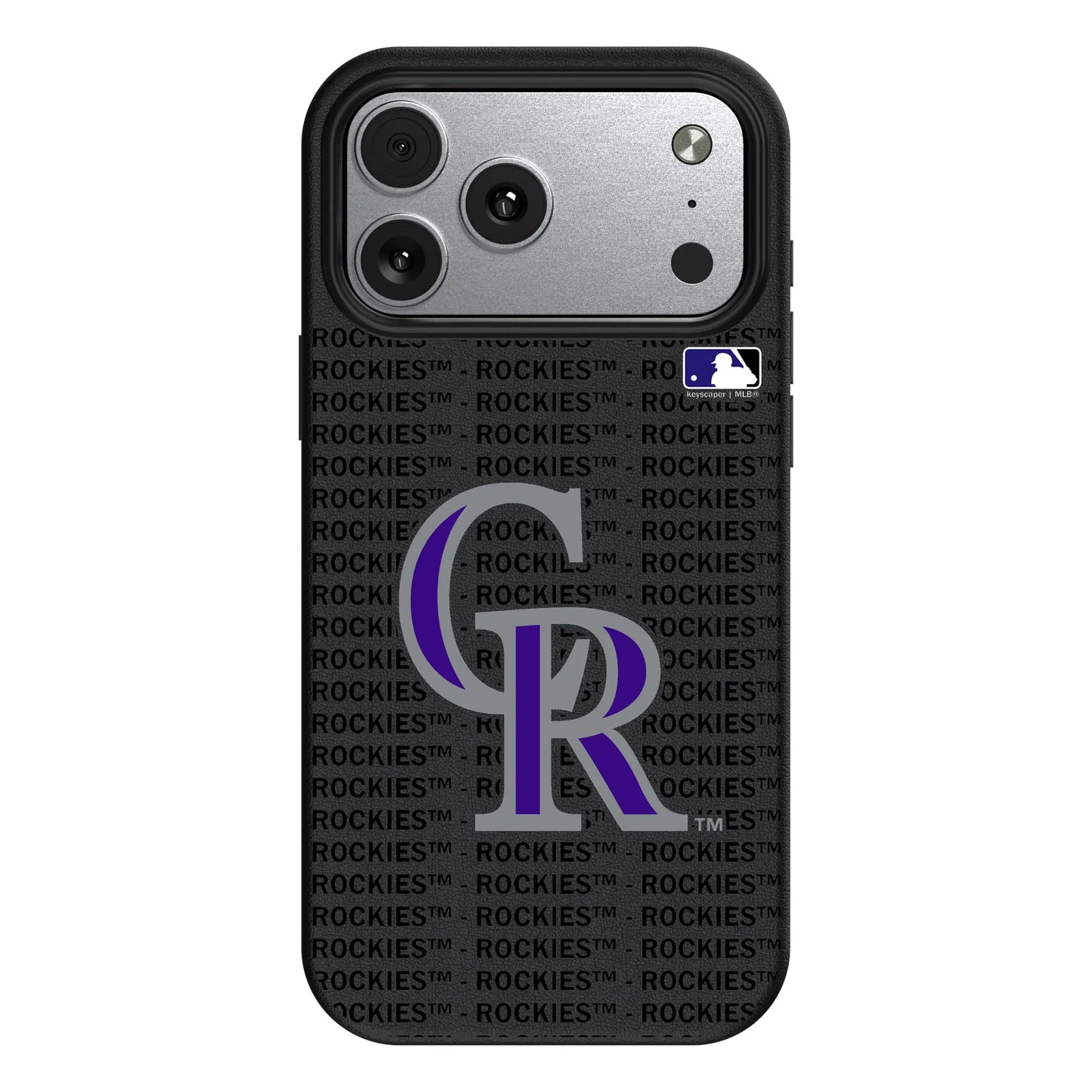 Colorado Rockies Text Backdrop MagSafe Compatible Phone Case for Apple iPhone