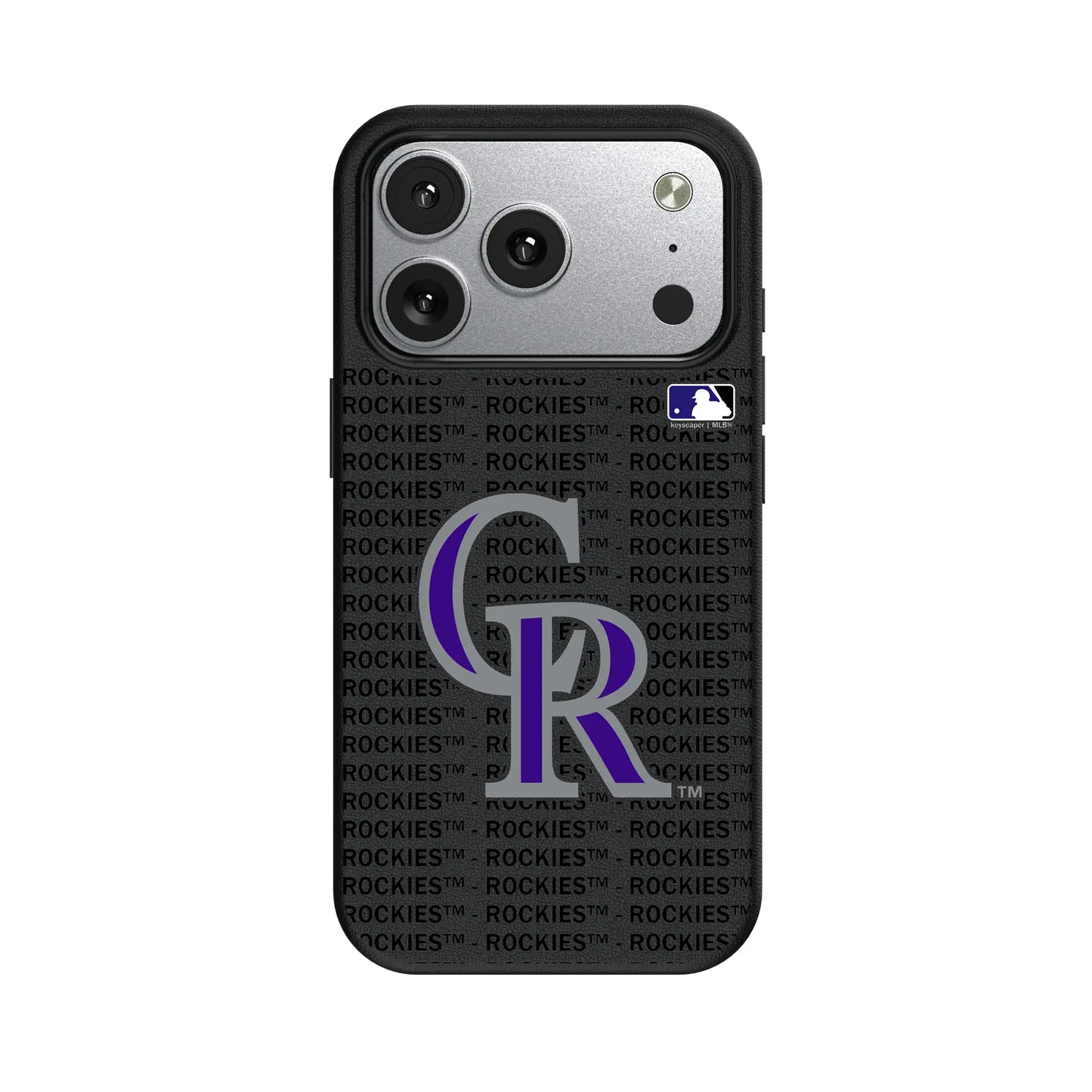 Colorado Rockies Text Backdrop MagSafe Compatible Phone Case for Apple iPhone