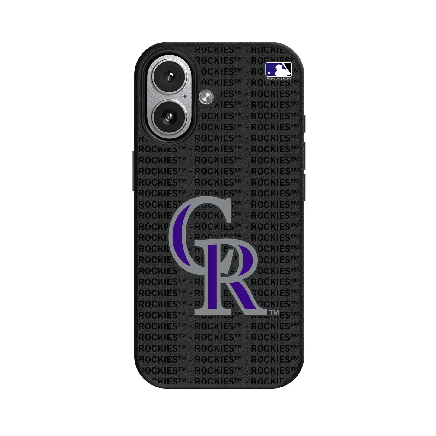 Colorado Rockies Text Backdrop MagSafe Compatible Phone Case for Apple iPhone