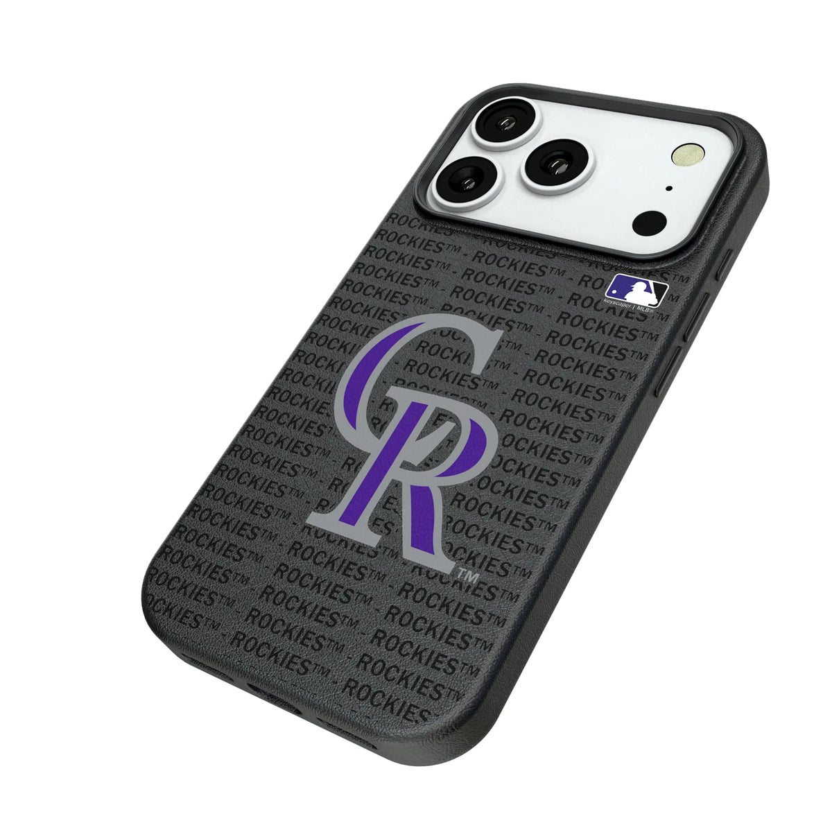 Colorado Rockies Text Backdrop MagSafe Compatible Phone Case for Apple iPhone
