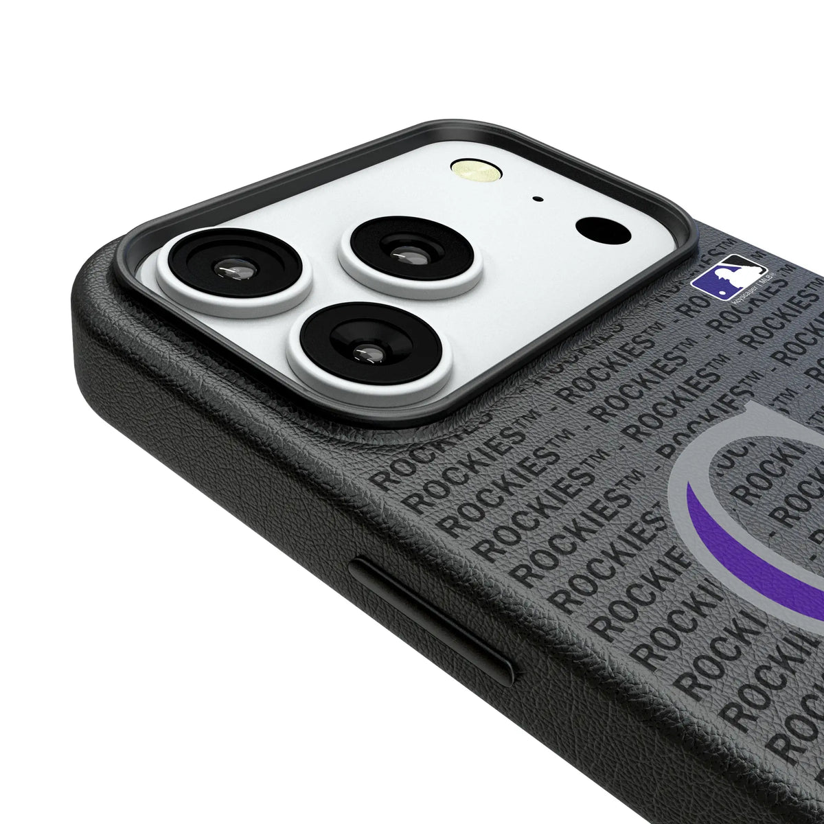Colorado Rockies Text Backdrop MagSafe Compatible Phone Case for Apple iPhone
