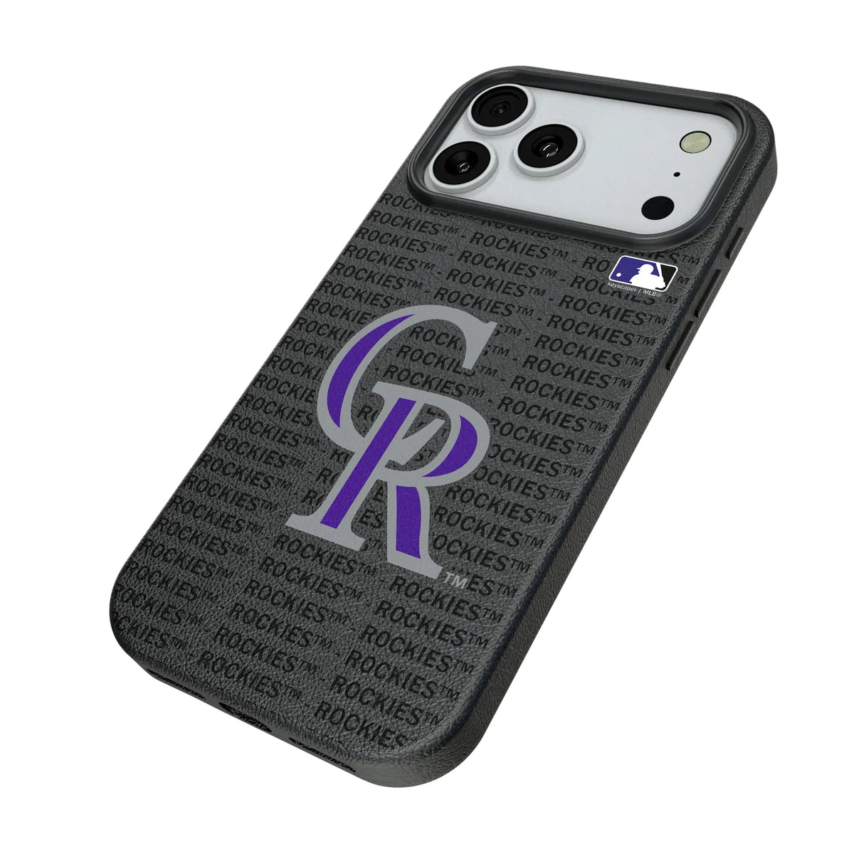 Colorado Rockies Text Backdrop MagSafe Compatible Phone Case for Apple iPhone