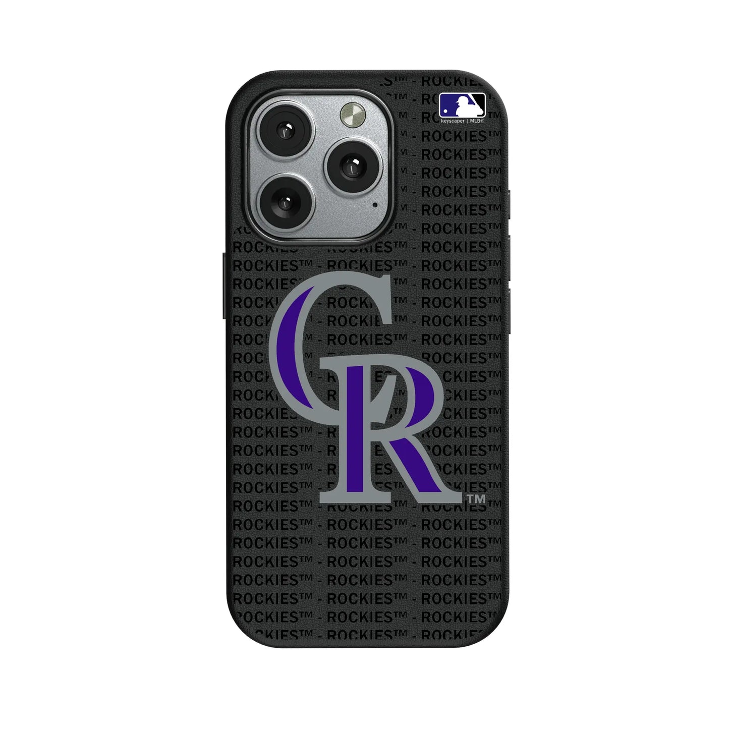 Colorado Rockies Text Backdrop MagSafe Compatible Phone Case for Apple iPhone