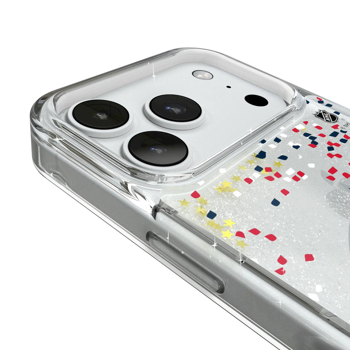 Columbus Blue Jackets Confetti Glitter Phone Case for Apple iPhone