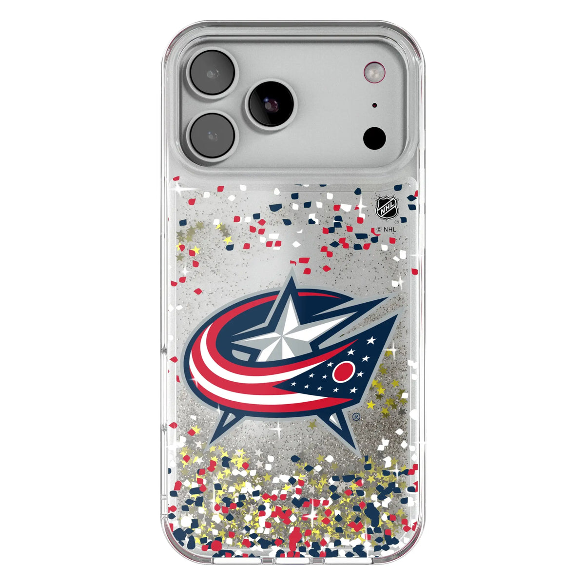 Columbus Blue Jackets Confetti Glitter Phone Case for Apple iPhone