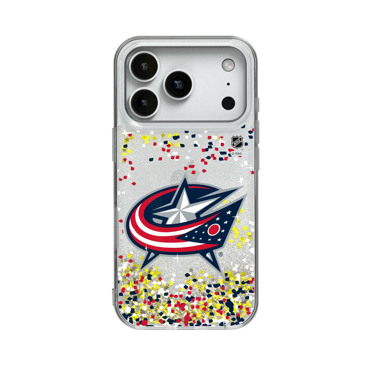 Columbus Blue Jackets Confetti Glitter Phone Case for Apple iPhone