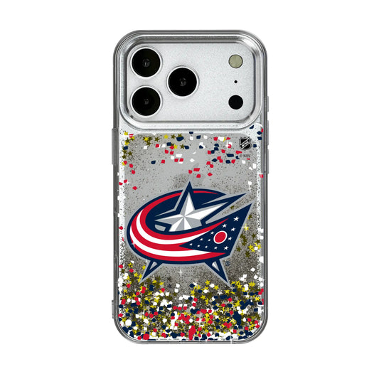 Columbus Blue Jackets Confetti Glitter Phone Case for Apple iPhone