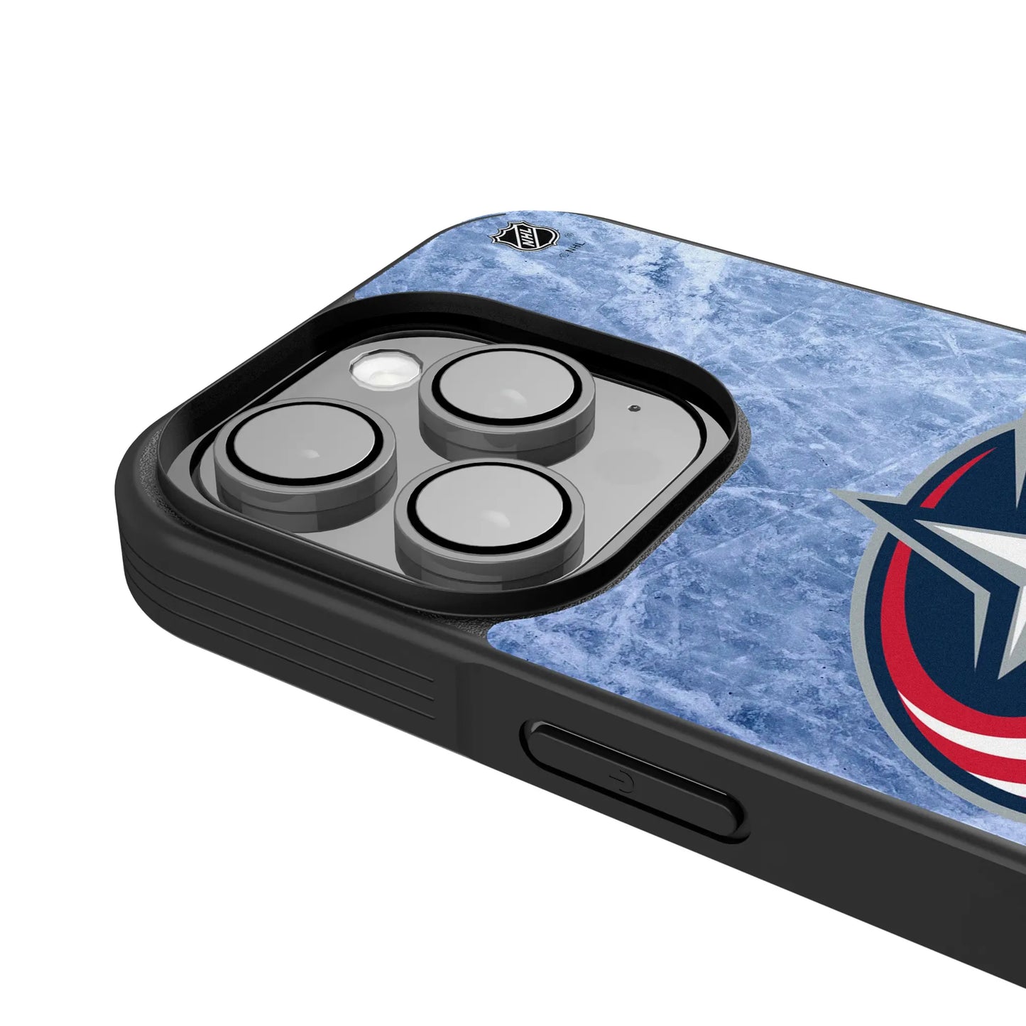 Columbus Blue Jackets Ice Wordmark Bump Phone Case for Apple iPhone