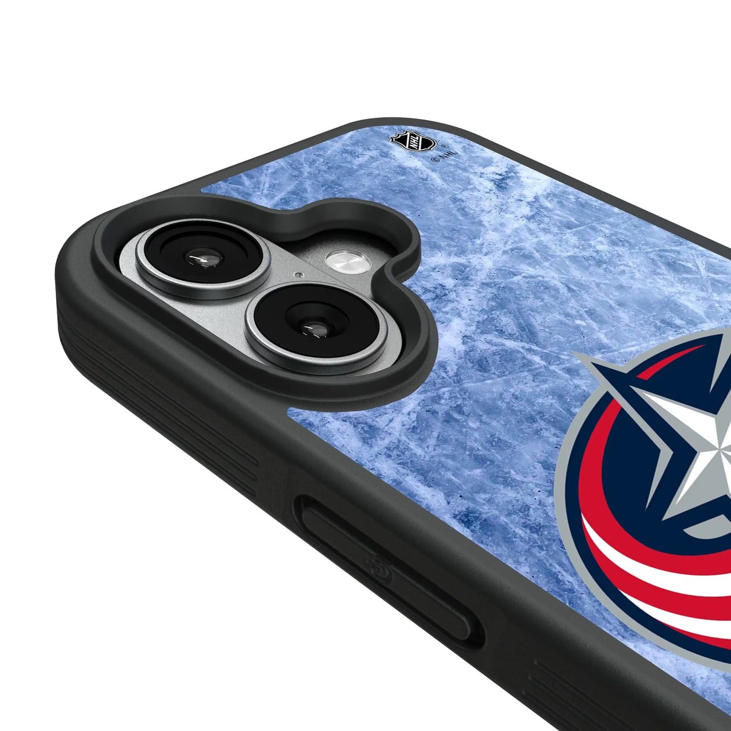 Columbus Blue Jackets Ice Wordmark Bump Phone Case for Apple iPhone