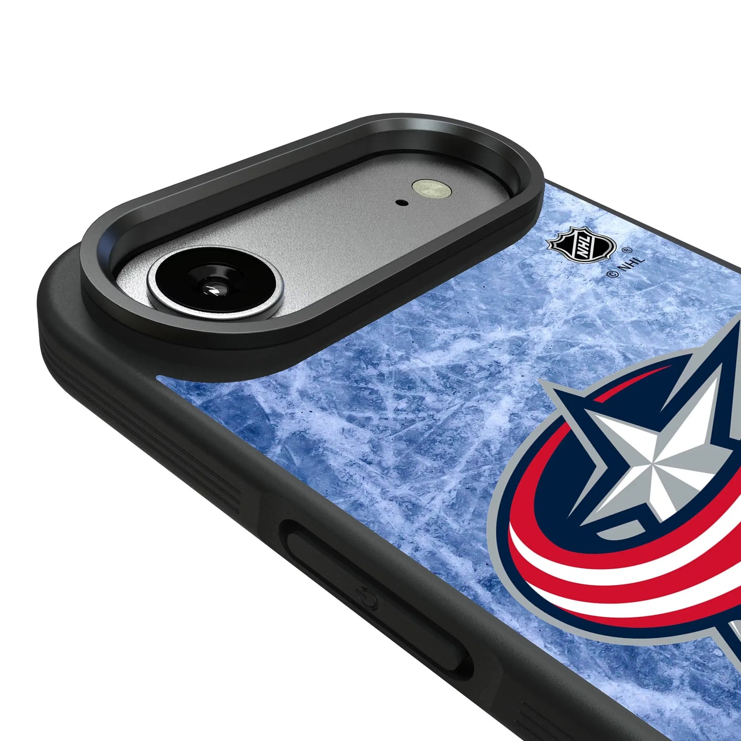 Columbus Blue Jackets Ice Wordmark Bump Phone Case for Apple iPhone