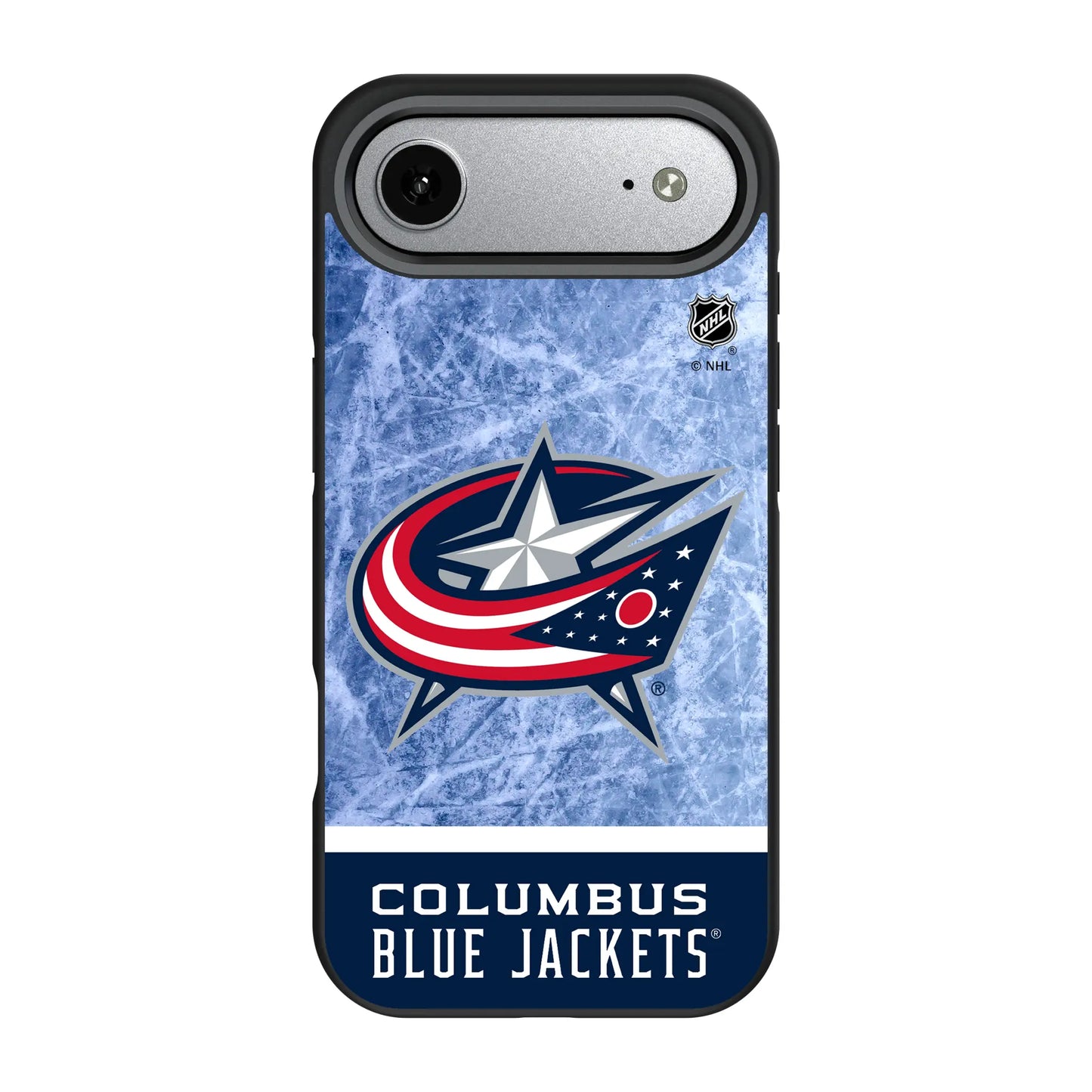 Columbus Blue Jackets Ice Wordmark Bump Phone Case for Apple iPhone