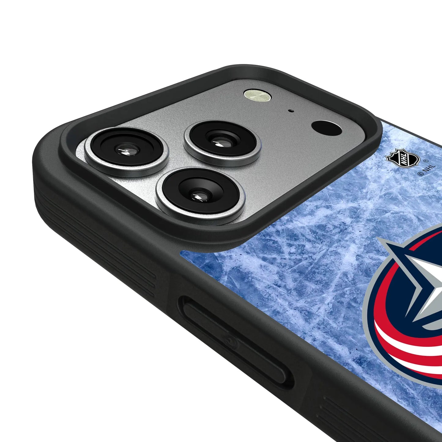 Columbus Blue Jackets Ice Wordmark Bump Phone Case for Apple iPhone