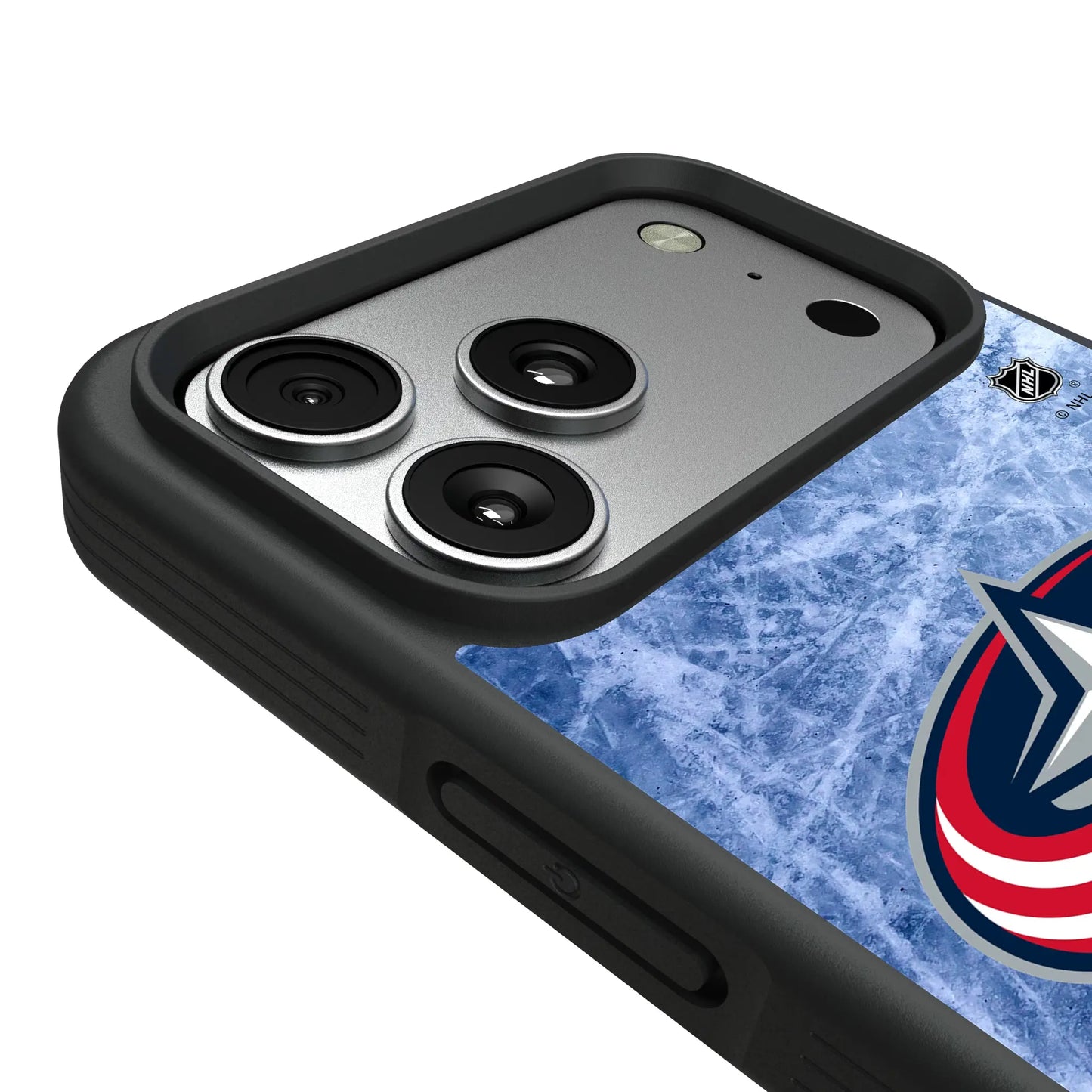 Columbus Blue Jackets Ice Wordmark Bump Phone Case for Apple iPhone