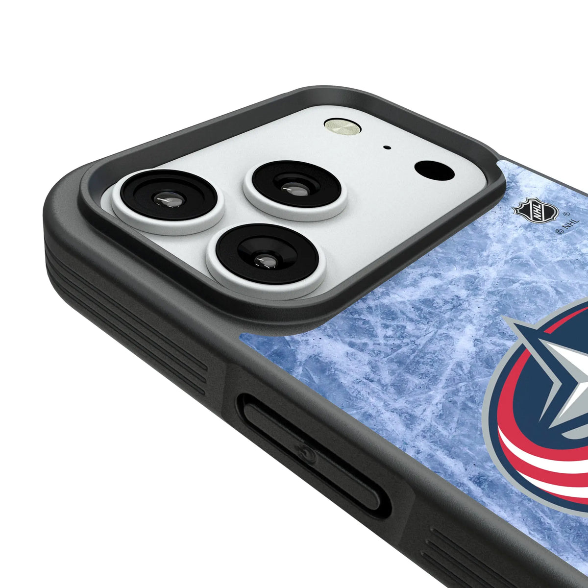 Columbus Blue Jackets Ice Wordmark Bump Phone Case for Apple iPhone