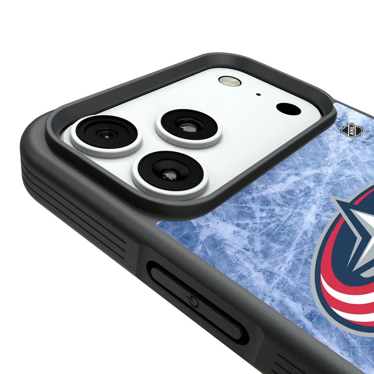 Columbus Blue Jackets Ice Wordmark Bump Phone Case for Apple iPhone