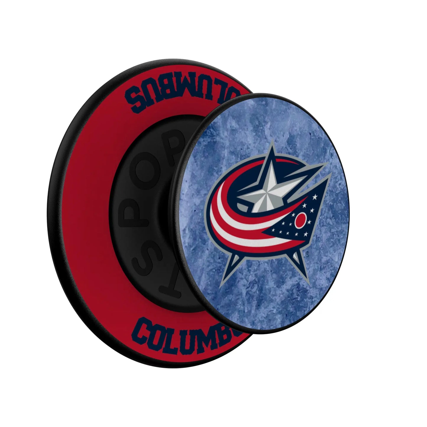 Columbus Blue Jackets Ice Wordmark PopSockets Magnetic Phone Grip and Stand