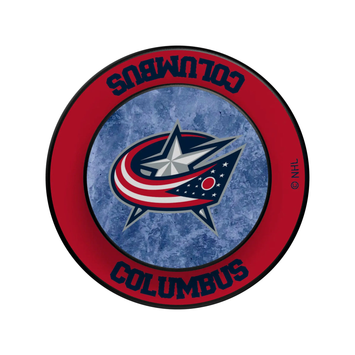 Columbus Blue Jackets Ice Wordmark PopSockets Magnetic Phone Grip and Stand