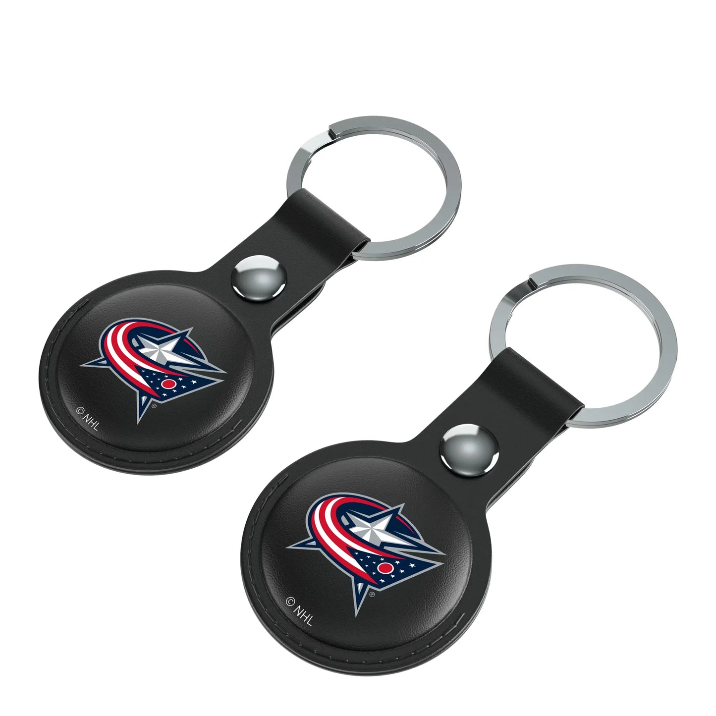Columbus Blue Jackets Insignia Black Airtag Holder 2-Pack