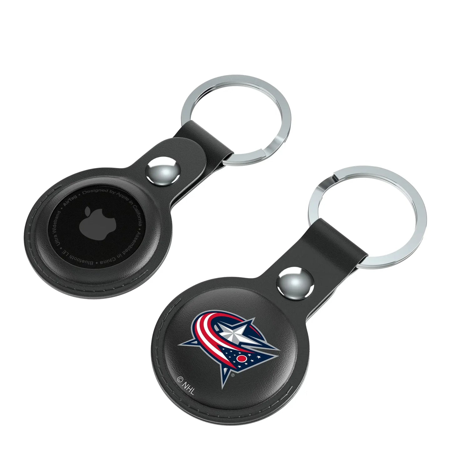 Columbus Blue Jackets Insignia Black Airtag Holder 2-Pack