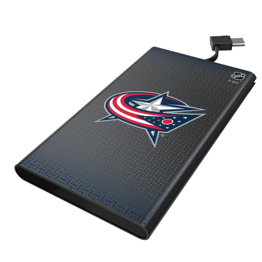 Columbus Blue Jackets Linen 5000mAh Flat Powerbank