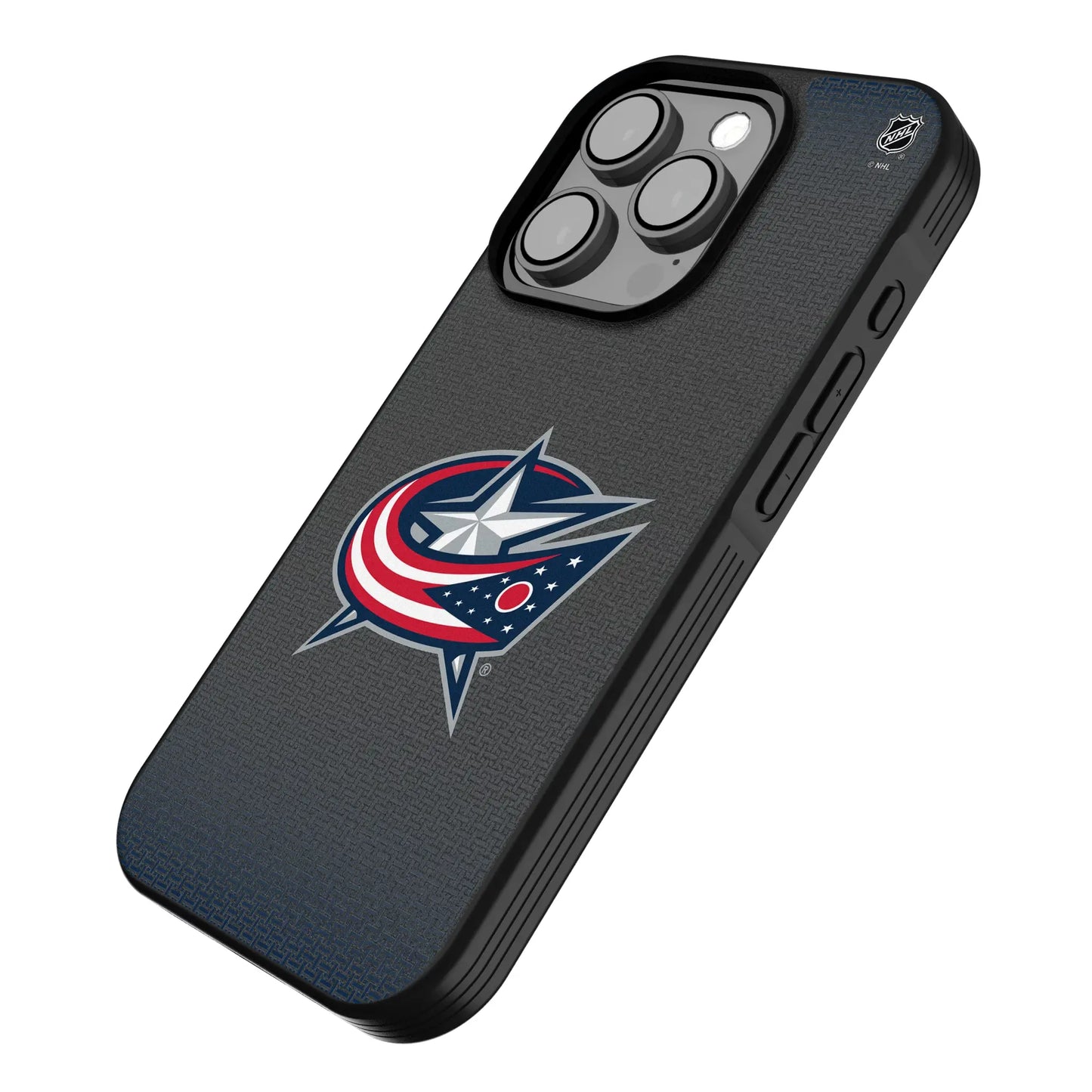 Columbus Blue Jackets Linen Bump Phone Case for Apple iPhone