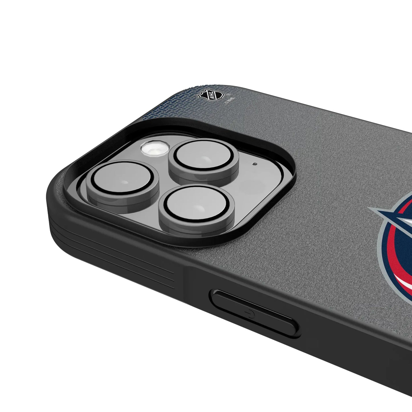 Columbus Blue Jackets Linen Bump Phone Case for Apple iPhone