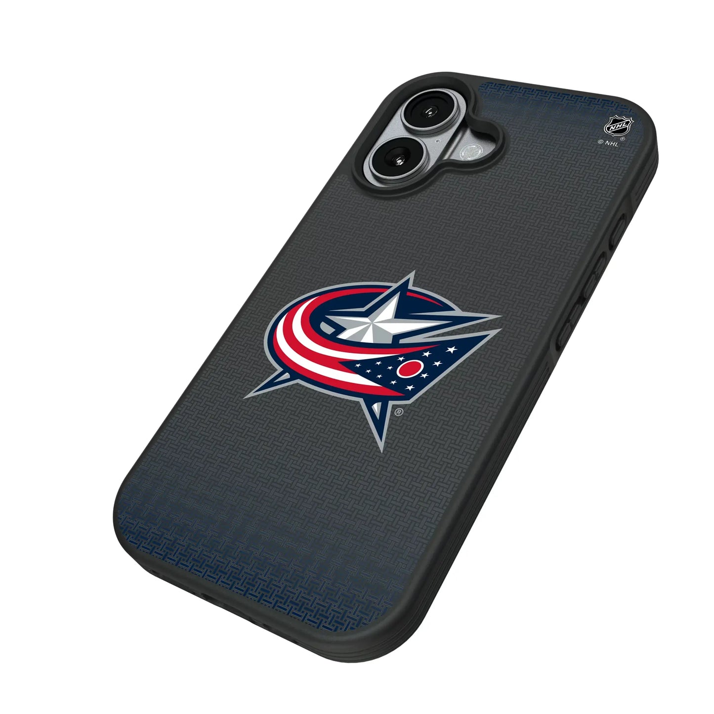 Columbus Blue Jackets Linen Bump Phone Case for Apple iPhone