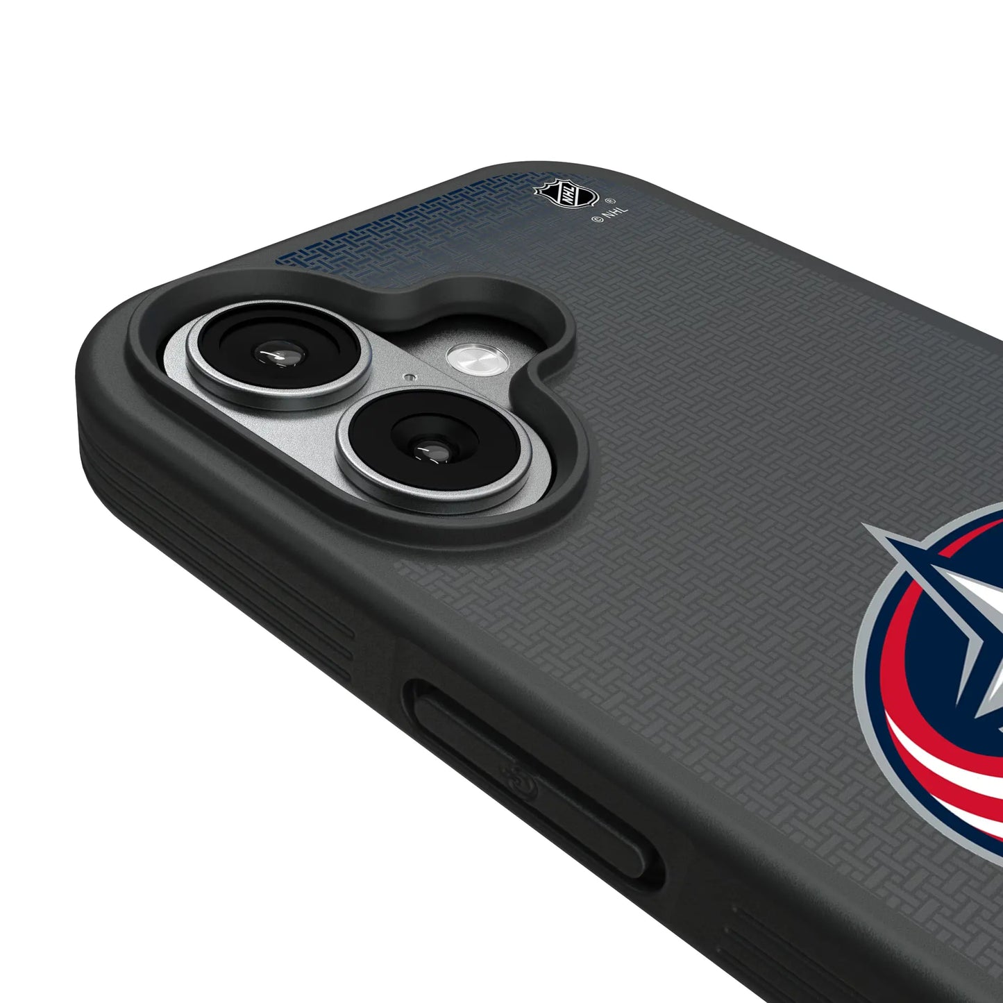 Columbus Blue Jackets Linen Bump Phone Case for Apple iPhone