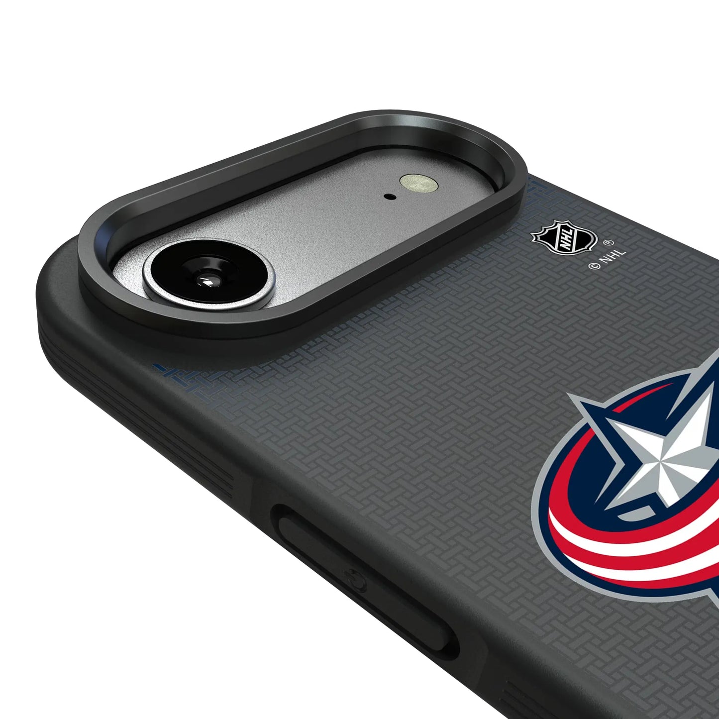 Columbus Blue Jackets Linen Bump Phone Case for Apple iPhone