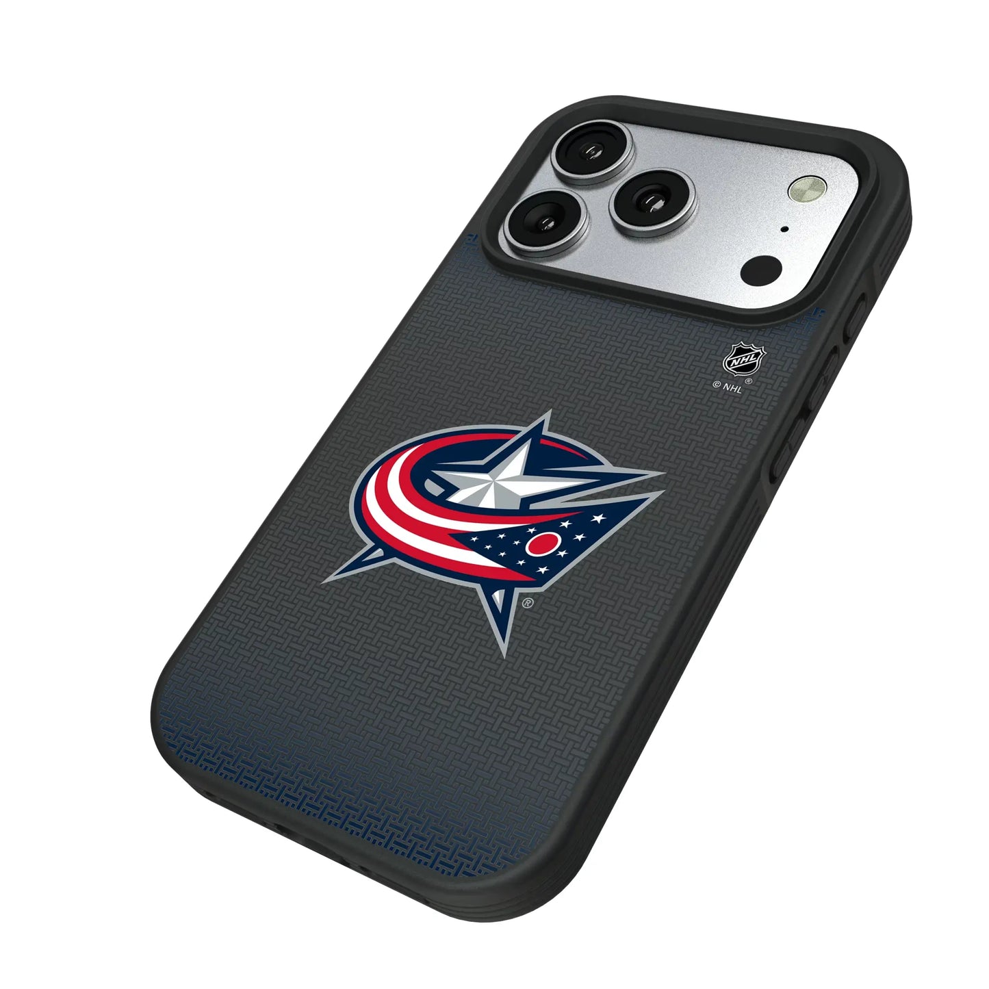 Columbus Blue Jackets Linen Bump Phone Case for Apple iPhone