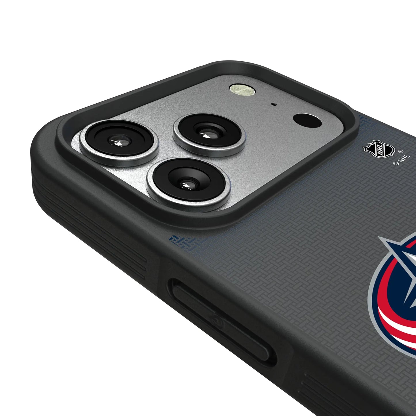 Columbus Blue Jackets Linen Bump Phone Case for Apple iPhone