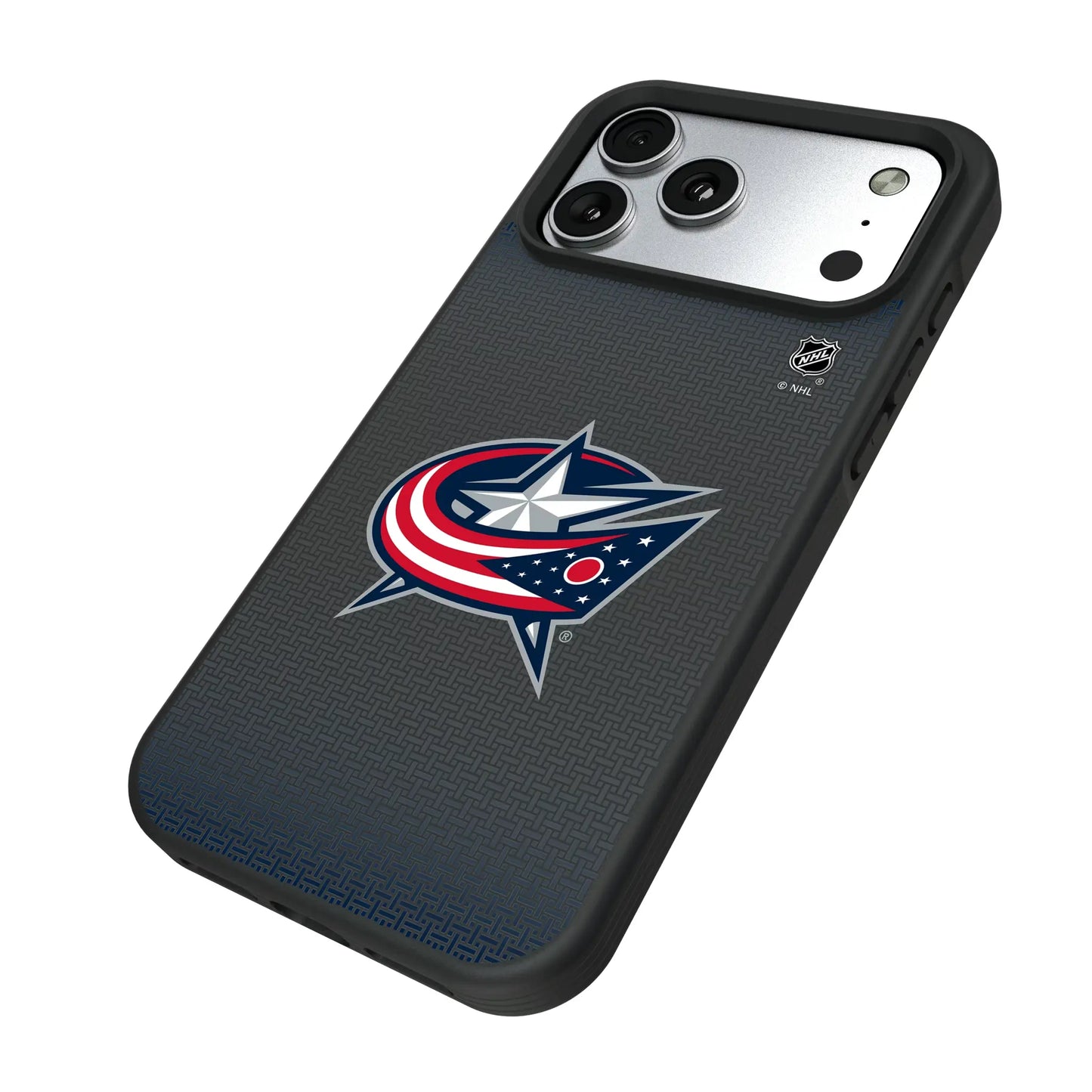 Columbus Blue Jackets Linen Bump Phone Case for Apple iPhone