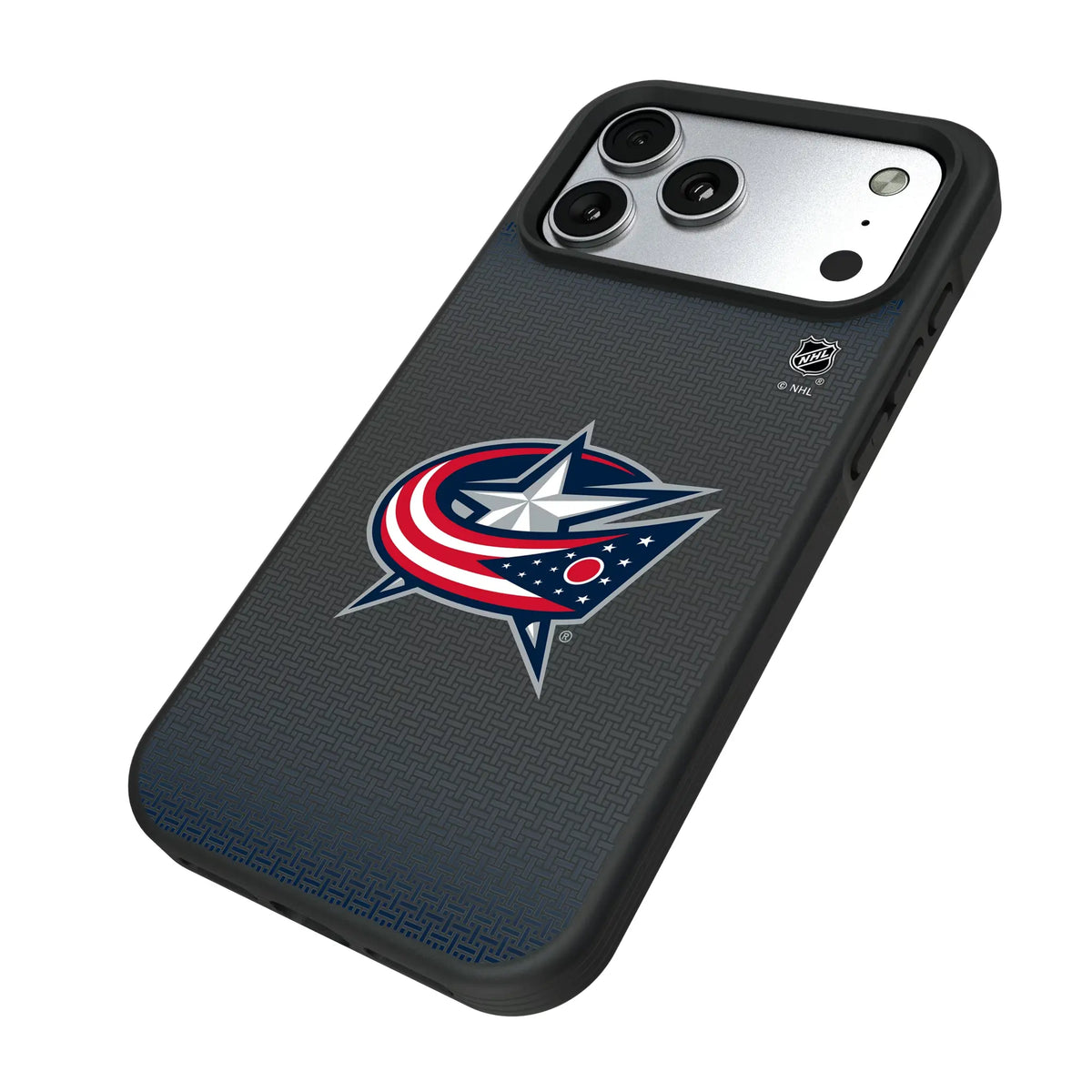 Columbus Blue Jackets Linen Bump Phone Case for Apple iPhone
