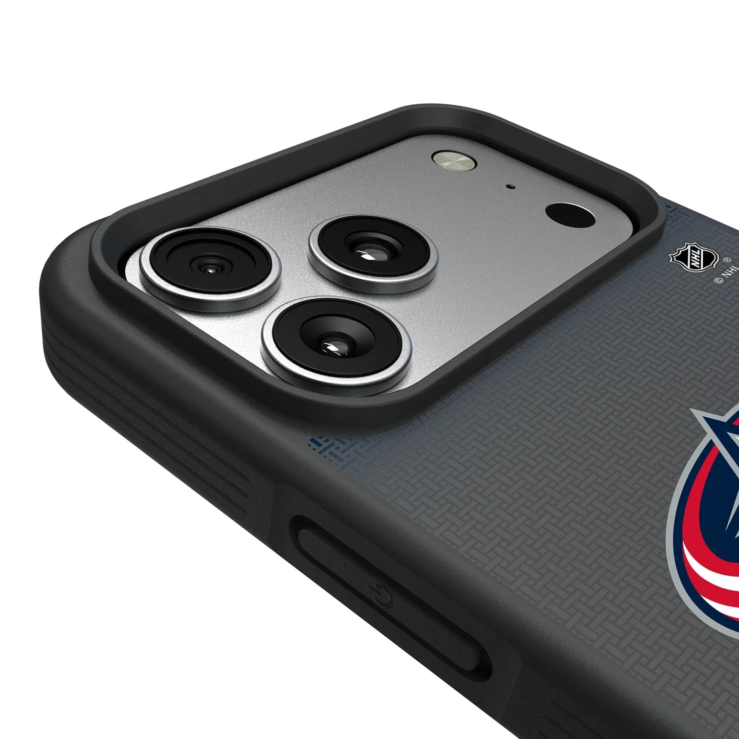 Columbus Blue Jackets Linen Bump Phone Case for Apple iPhone